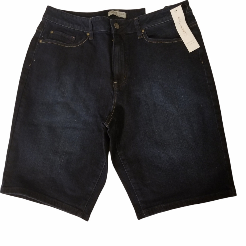 Coldwater Creek Plus Natural Fit Denim Shorts NWT